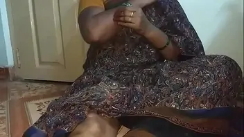Indian silk aunty