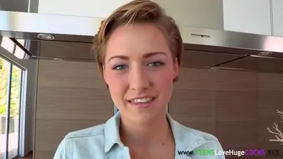 Amateur youngster pussy slammed before facial