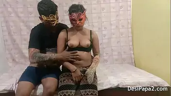Aunty having sex while husbands around