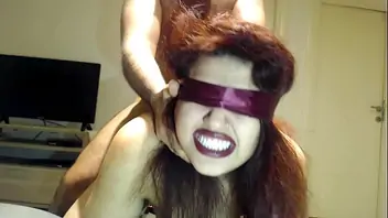 Blindfolded blindfold amateur homemade