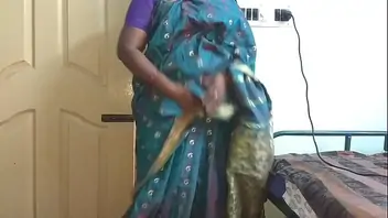 Indian blue boobs press