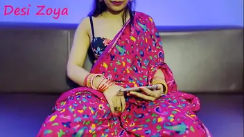 Indian boss fuck on sofa with sari