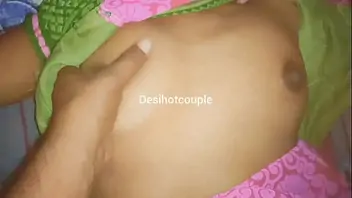 Indian couple in saree wife