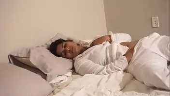 Indian teen couple in bed