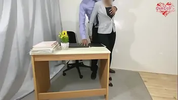 Under table fuck office boss interview